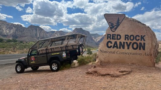 Vegas Road Hogs in Red Rock Canyon on a guided adventure tour.